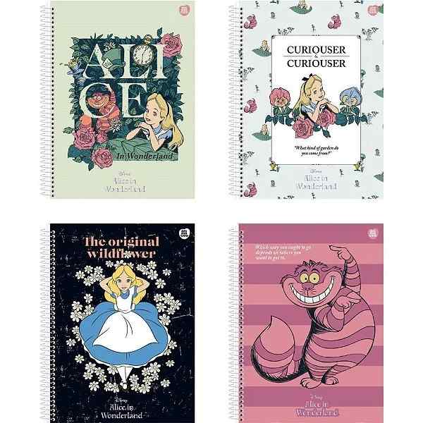 CADERNO C.D. 10X1 ALICE IN WONDERLAND 